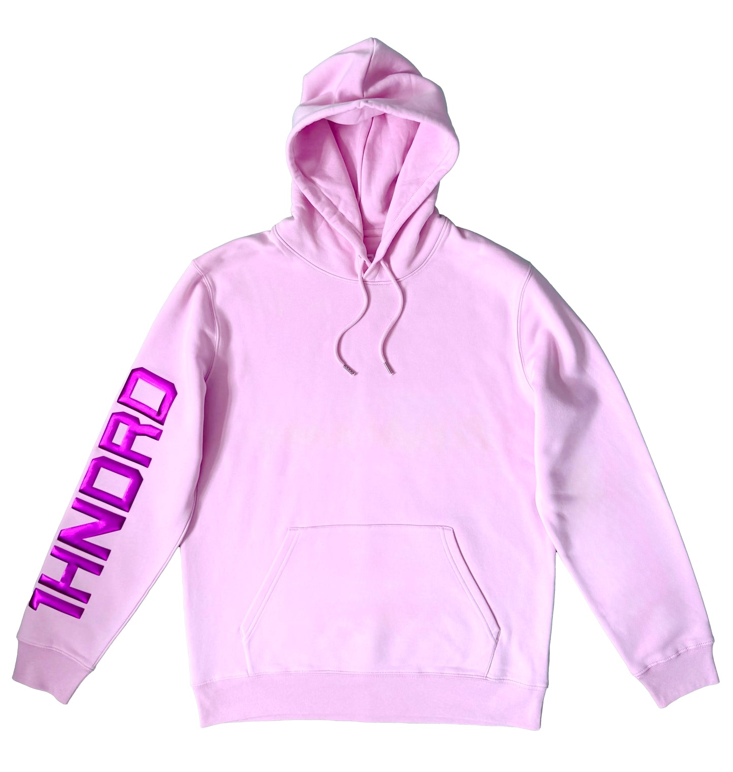 Pink Hoodie Dual Metallic Cherry Logo