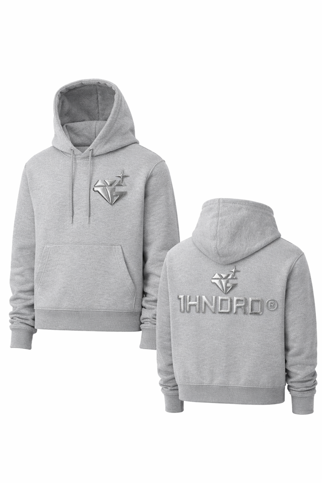 Metallic Silver Chrome Hoodie