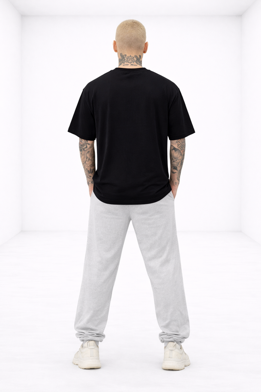 Black Double Logo Tee