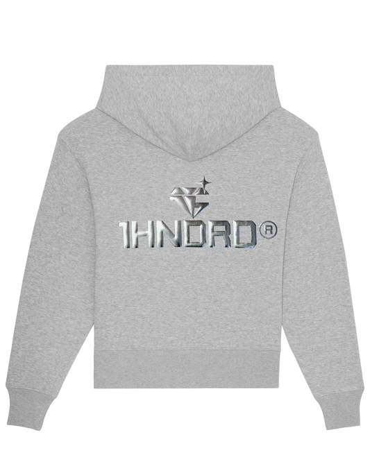 Metallic Silver Chrome Hoodie