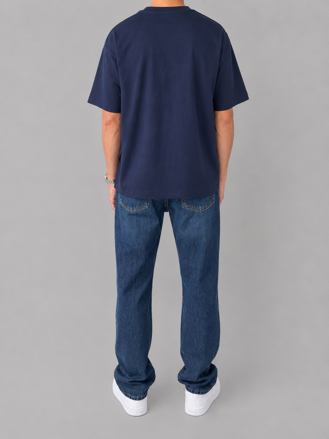 Core Capsule Navy Boxy Fit T-shirt