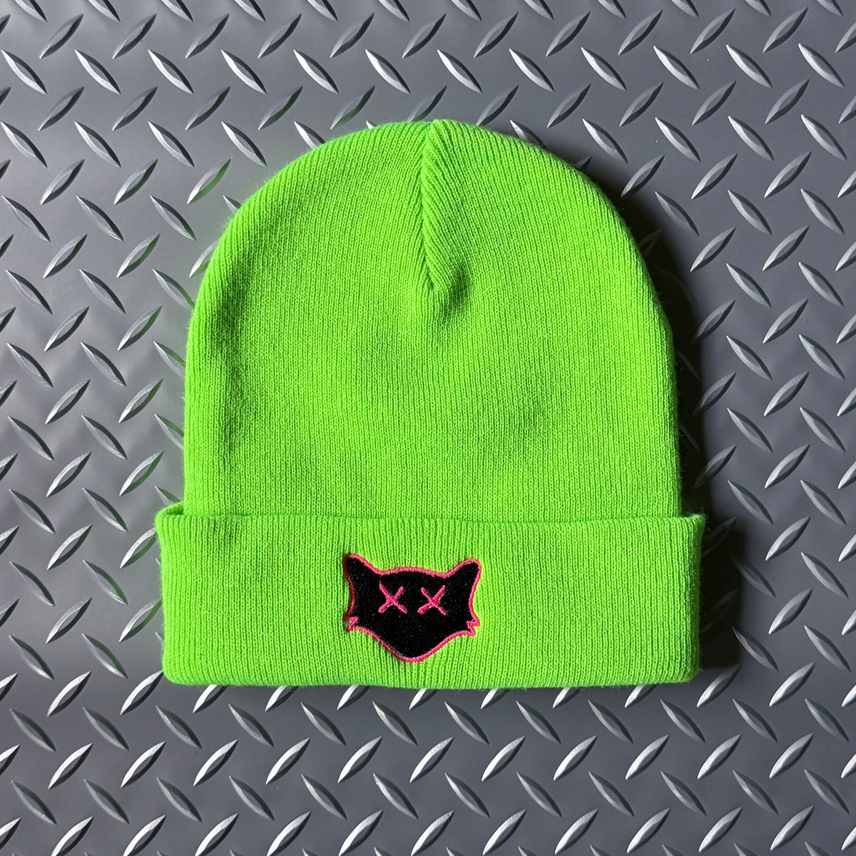 NEON GREEN BEANIE