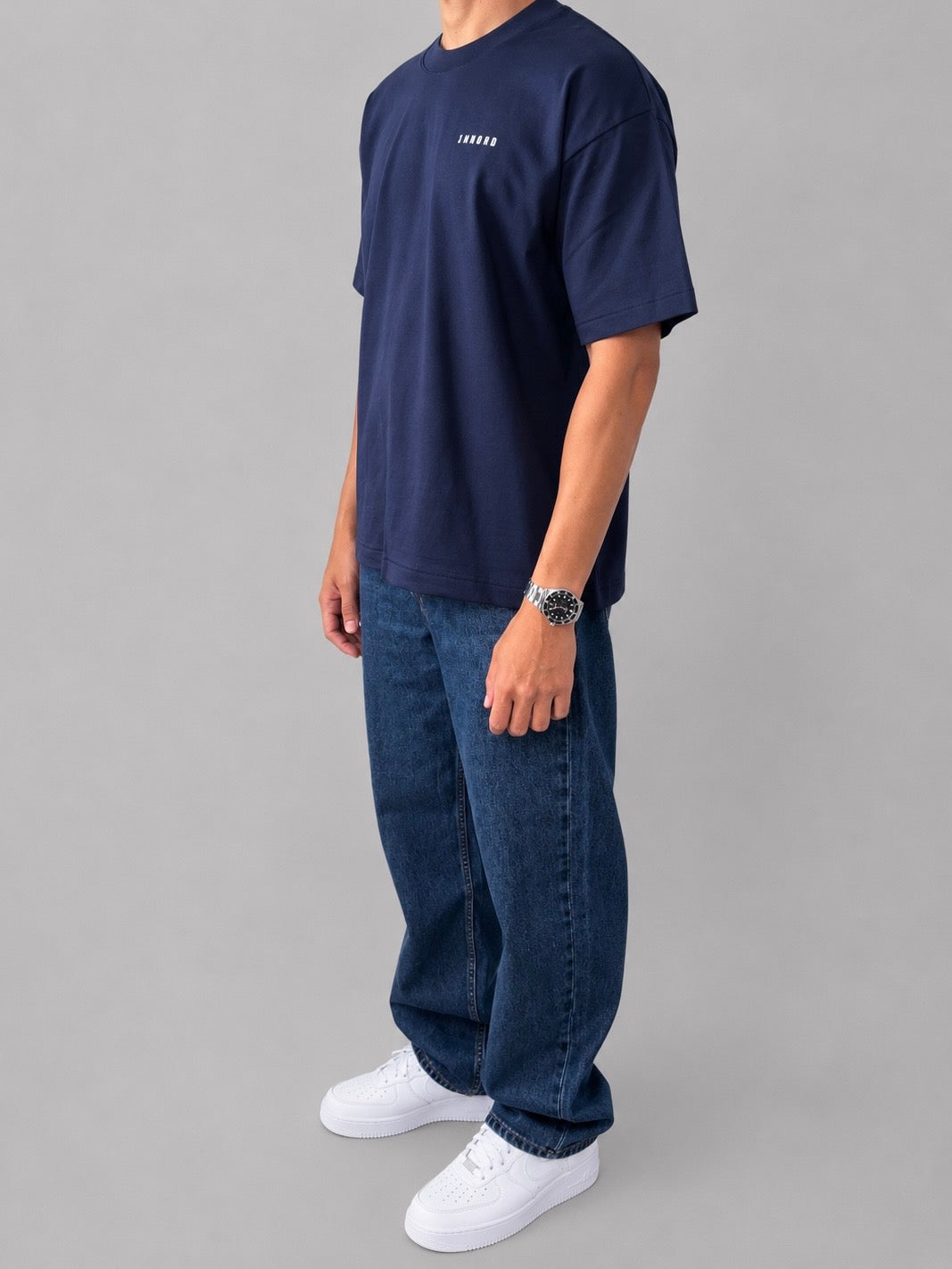 Core Capsule Navy Boxy Fit T-shirt