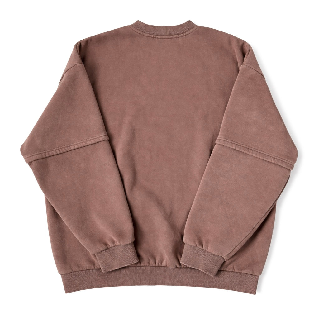 Brown Embroidered Jumper