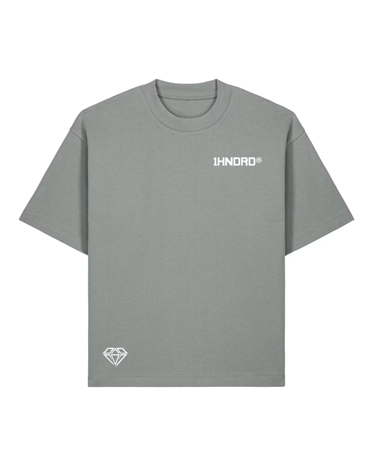 Misty Grey Double Logo Tee