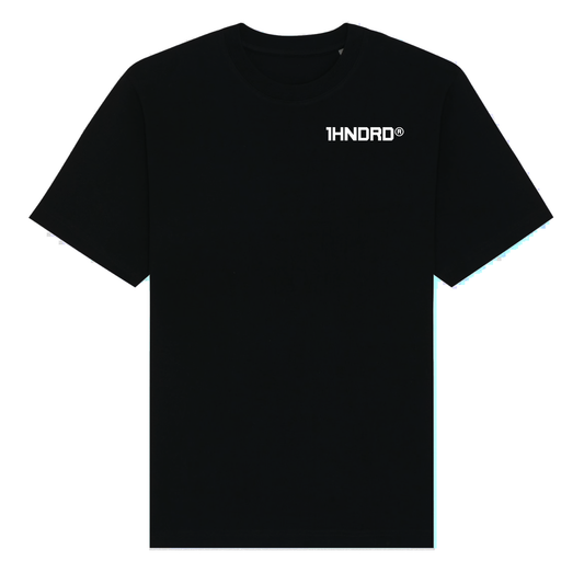 Basic Black Tee White Logo