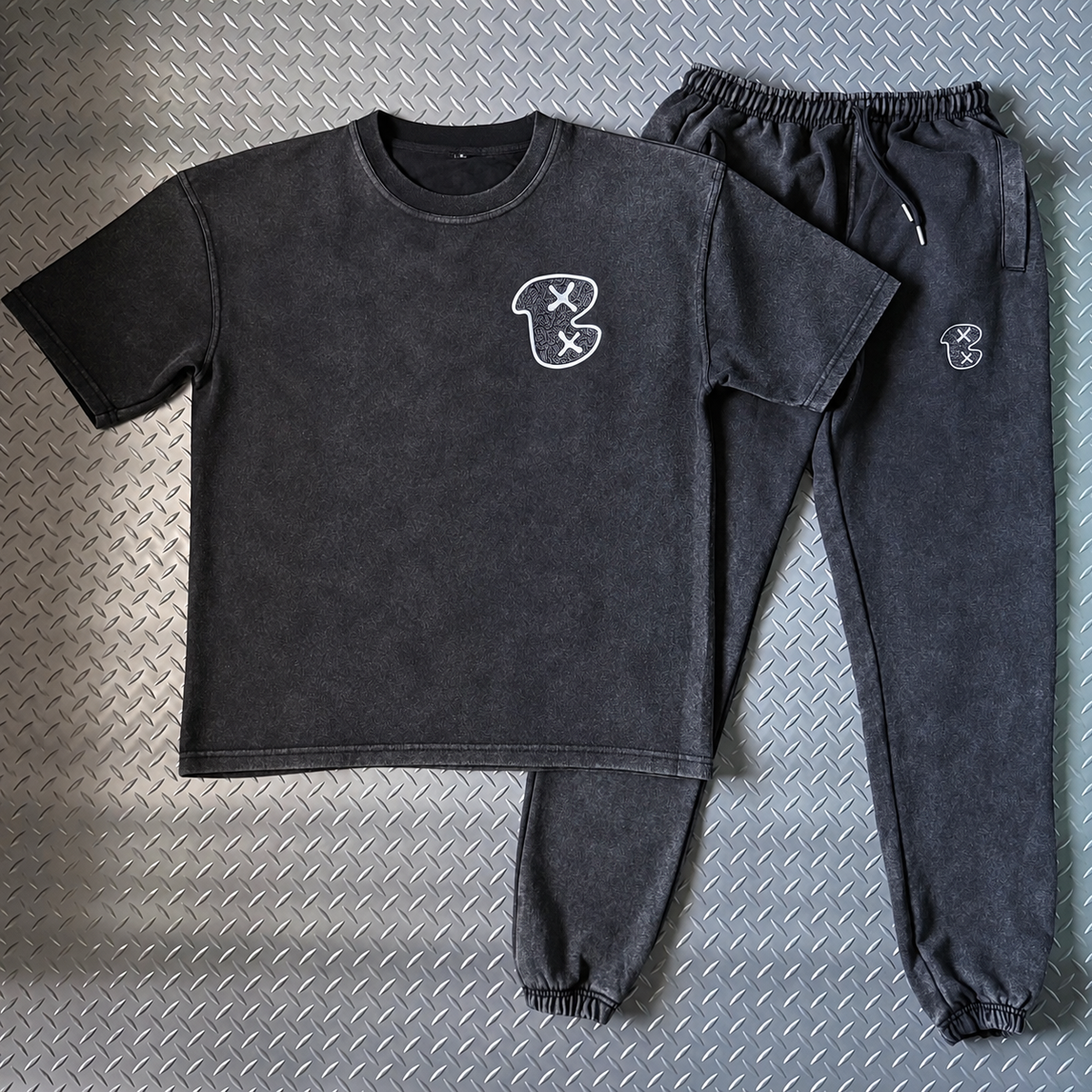 ACID WASH CHARCOAL (B)INXY CO-ORD SET