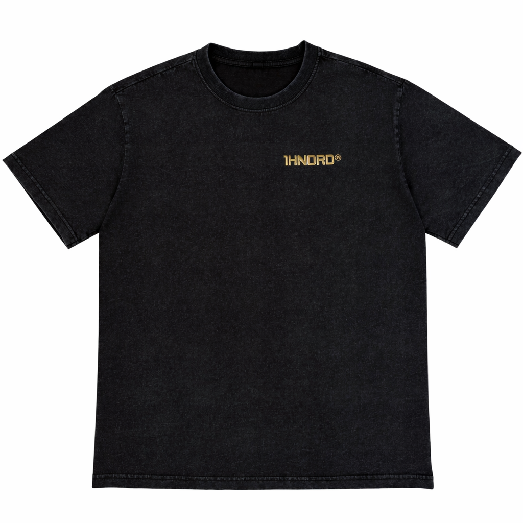 Women's Vintage Charcoal Tee Gold Logo
