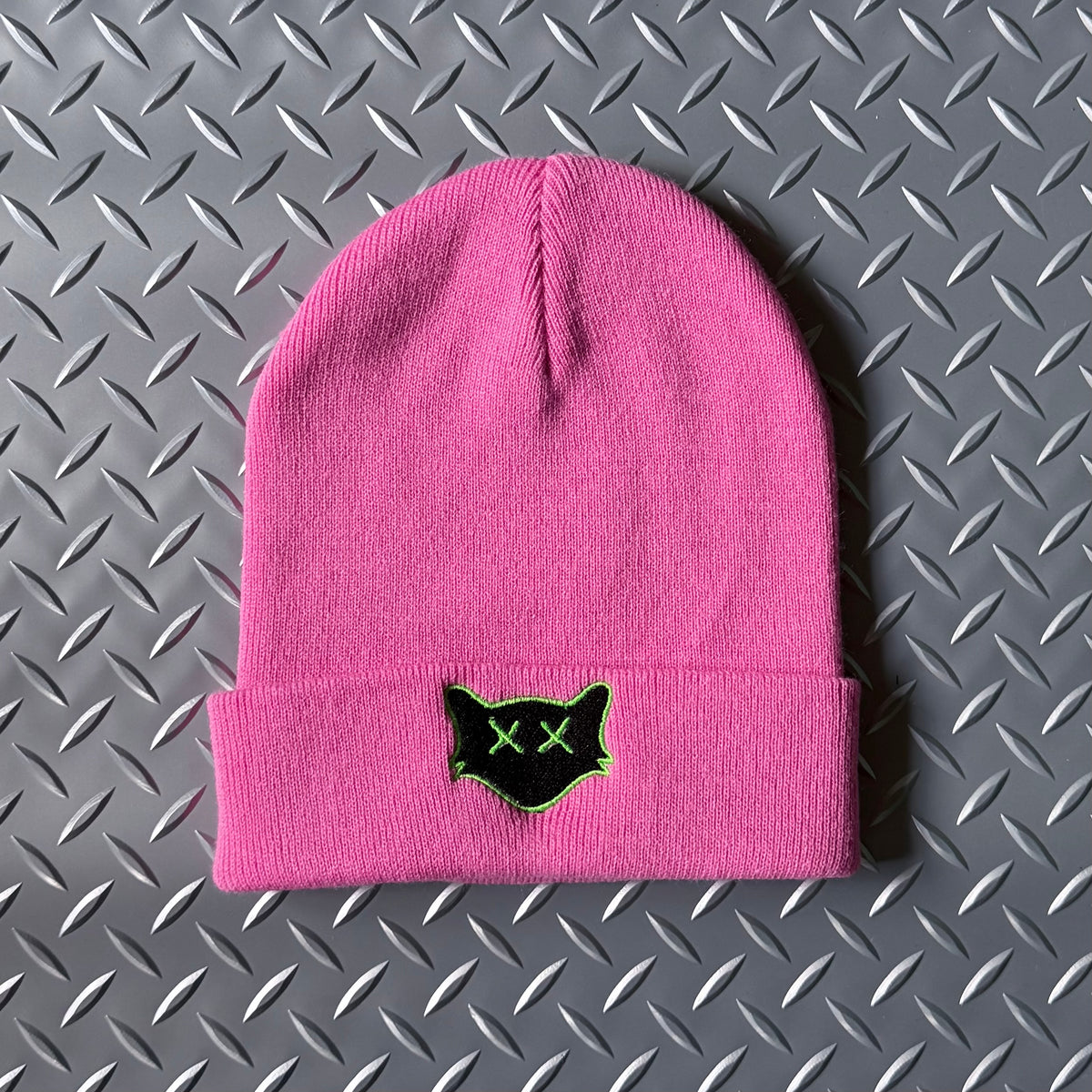 BRIGHT PINK BEANIE