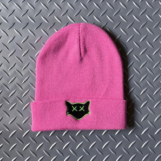 BRIGHT PINK BEANIE