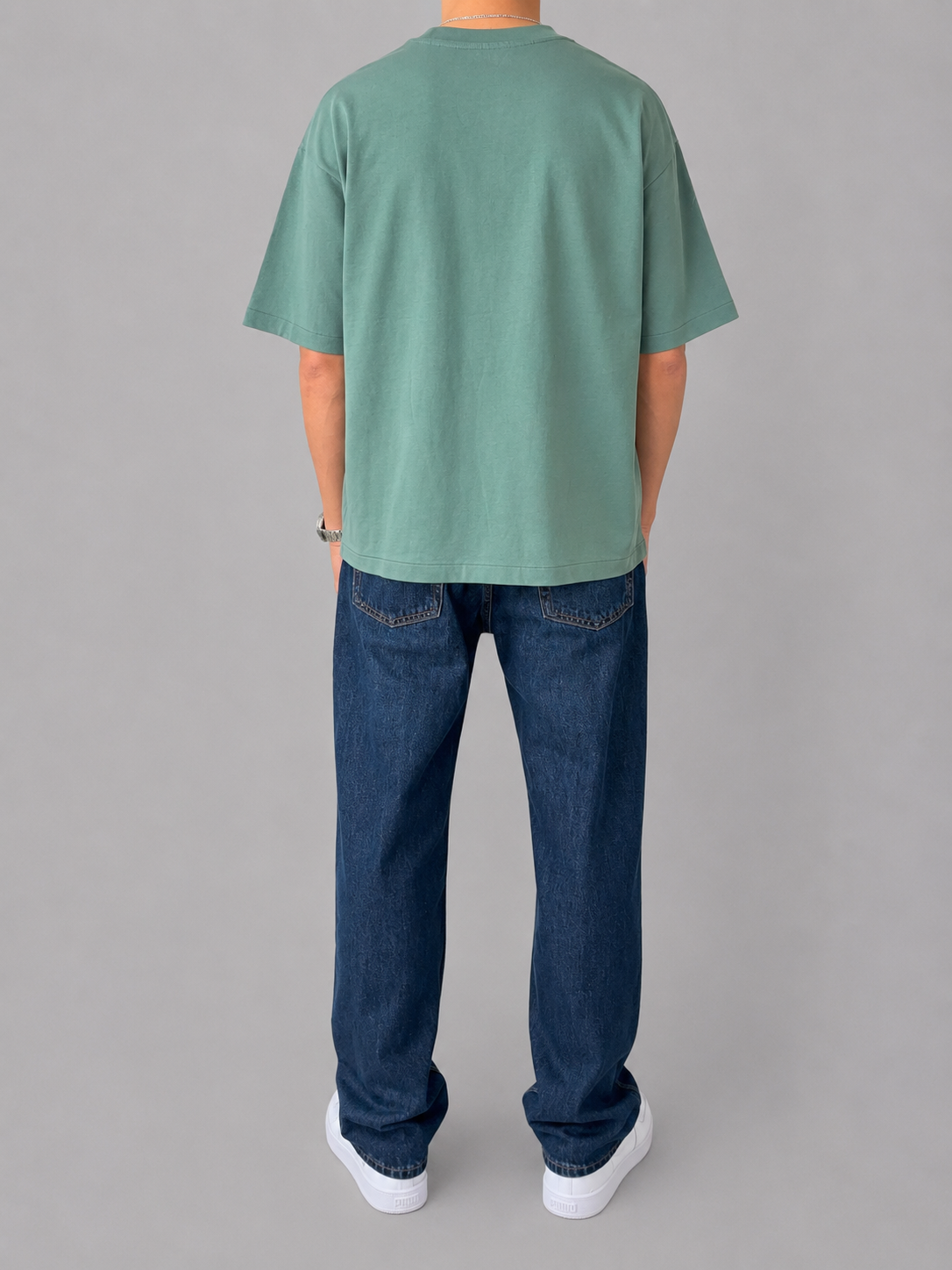 Core Capsule Green Boxy Fit T-shirt