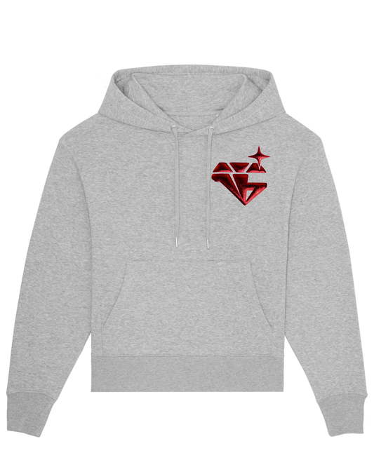 Metallic Red Hoodie