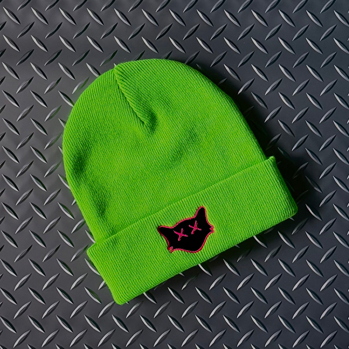 NEON GREEN BEANIE