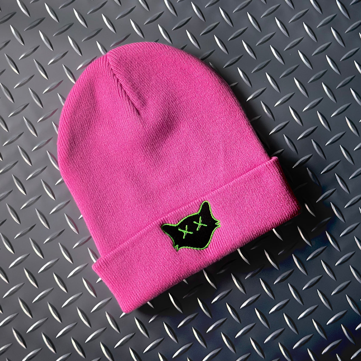 BRIGHT PINK BEANIE