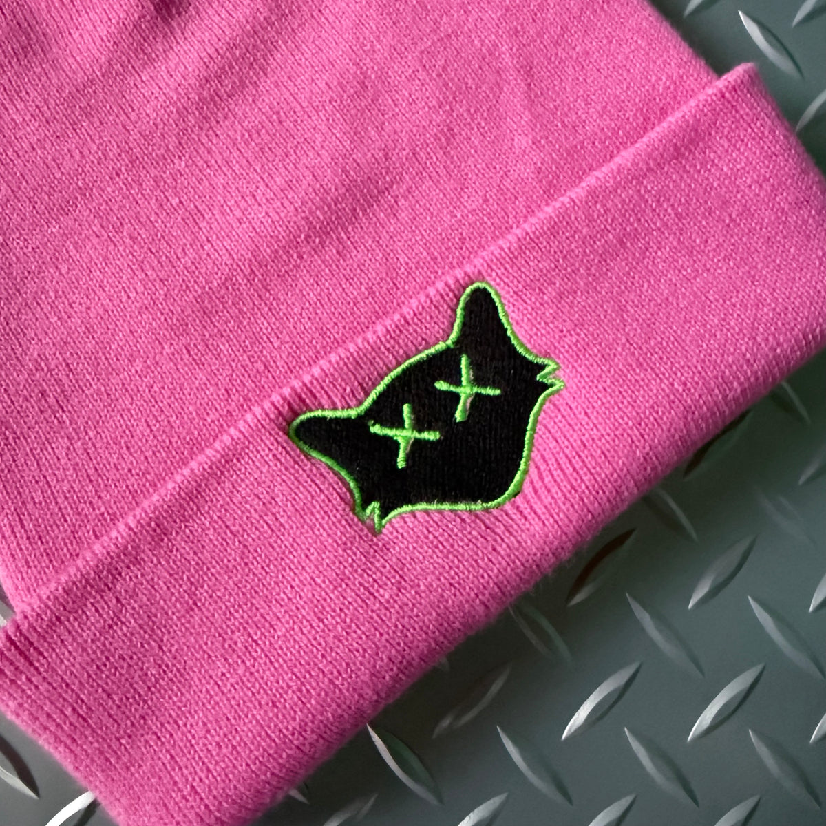 BRIGHT PINK BEANIE