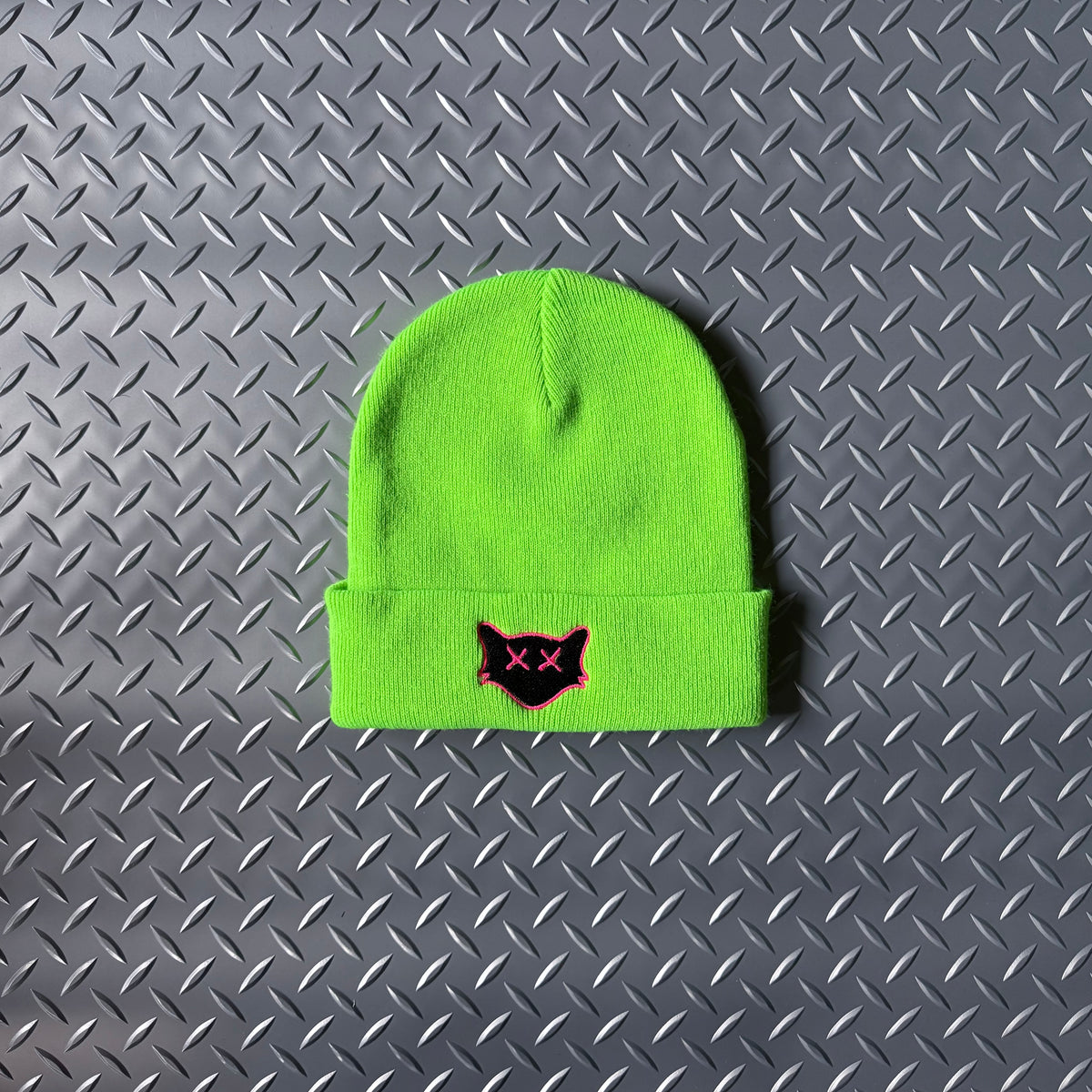 NEON GREEN BEANIE
