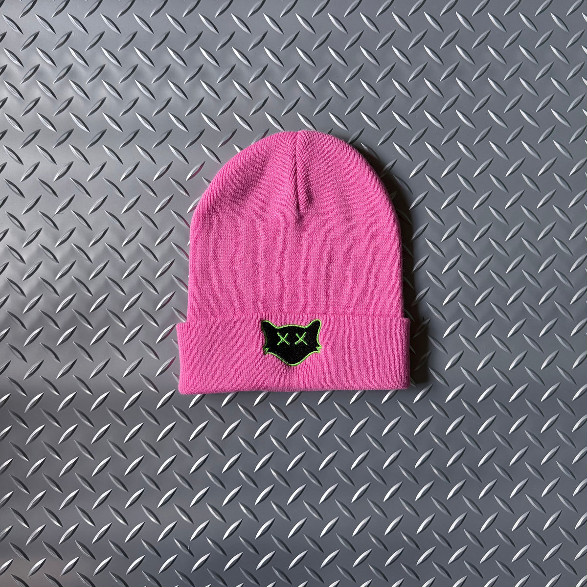 BRIGHT PINK BEANIE