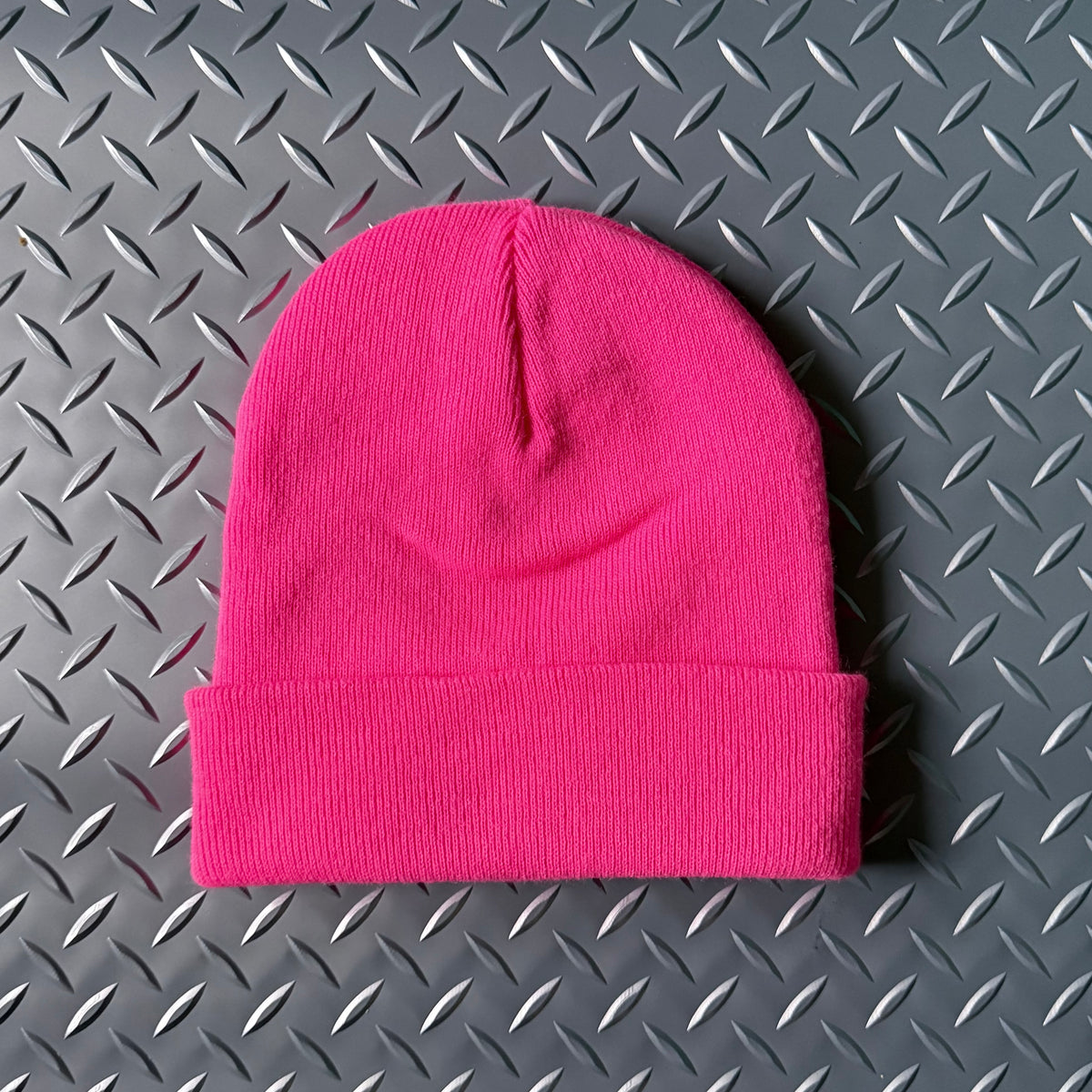 NEON PINK BEANIE