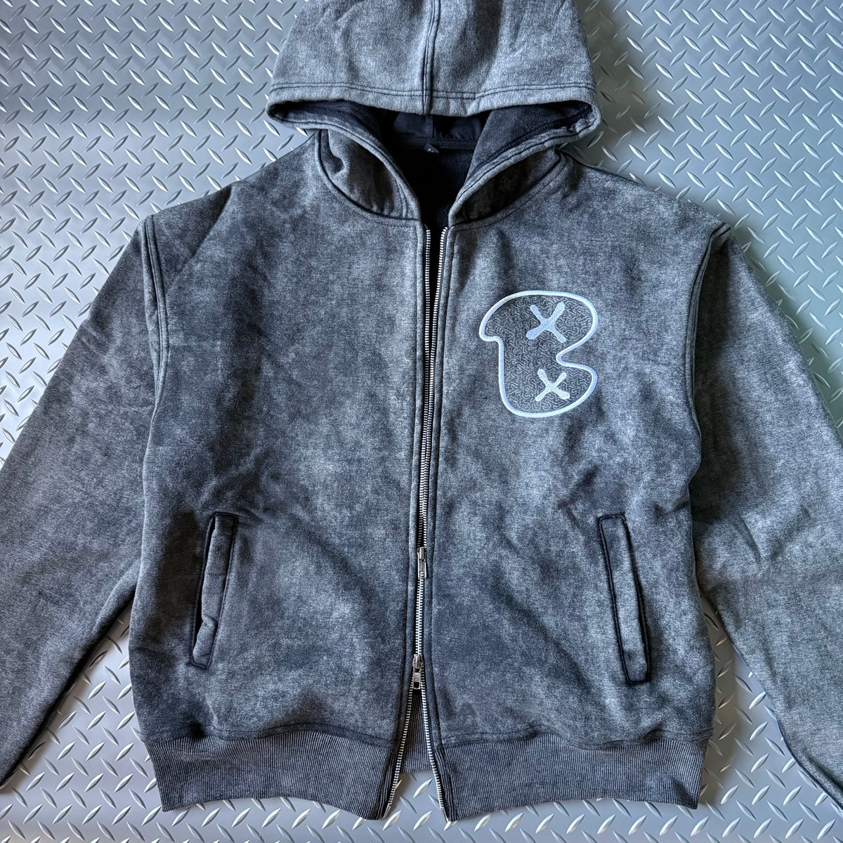 ACID WASH GREY (B)INXY ZOODIE