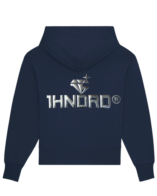 Metallic Silver Hoodie