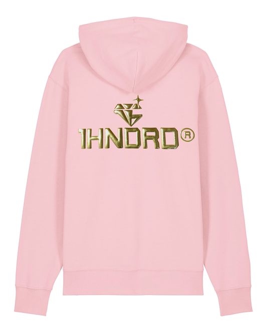 Metallic Gold Pink Hoodie