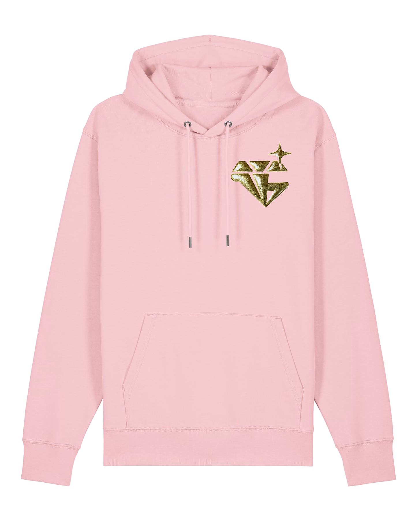 Metallic Gold Pink Hoodie