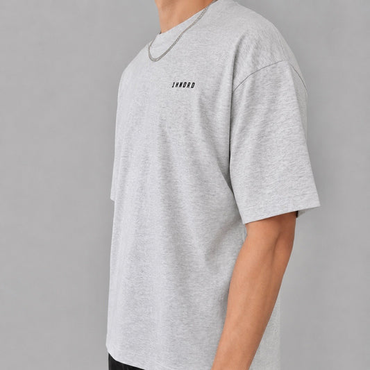 Core Capsule Speckled Grey Boxy Fit T-shirt