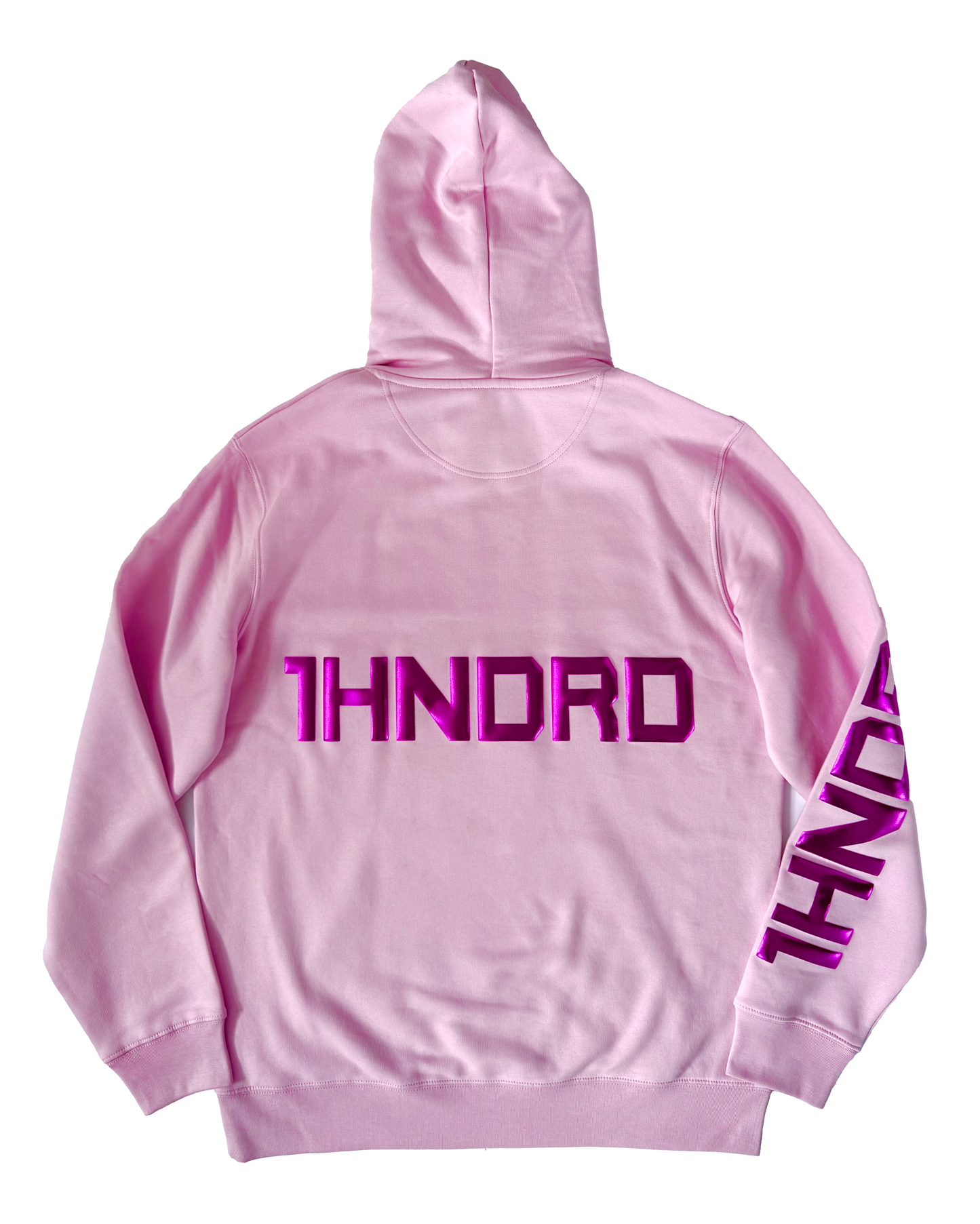 Pink Hoodie Dual Metallic Cherry Logo