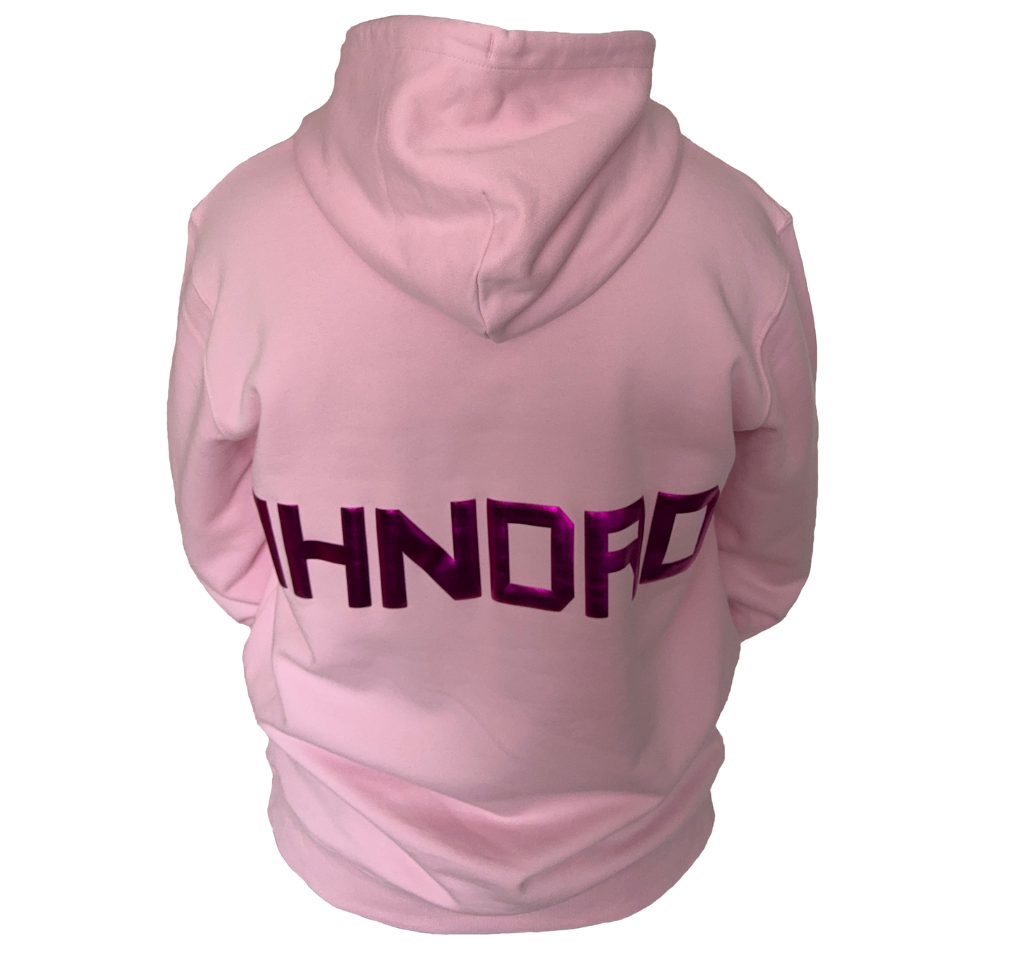 Pink Hoodie Dual Metallic Cherry Logo