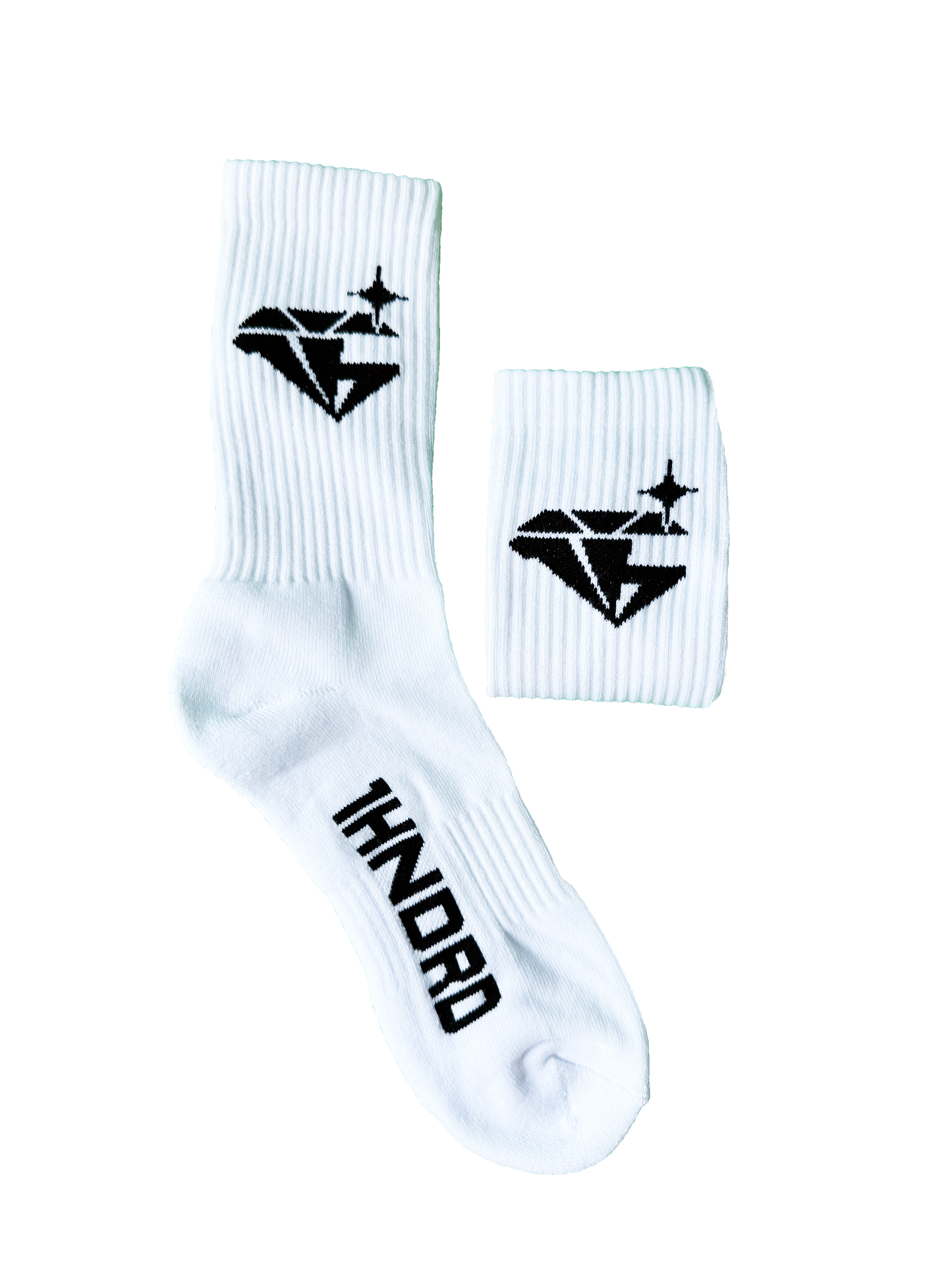 White Emblem Socks