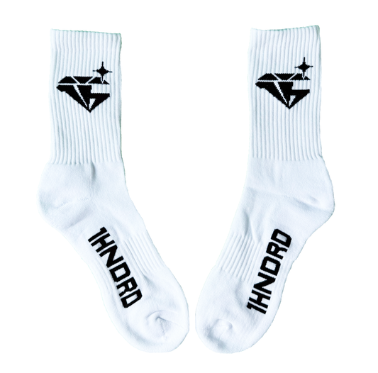 White Emblem Socks