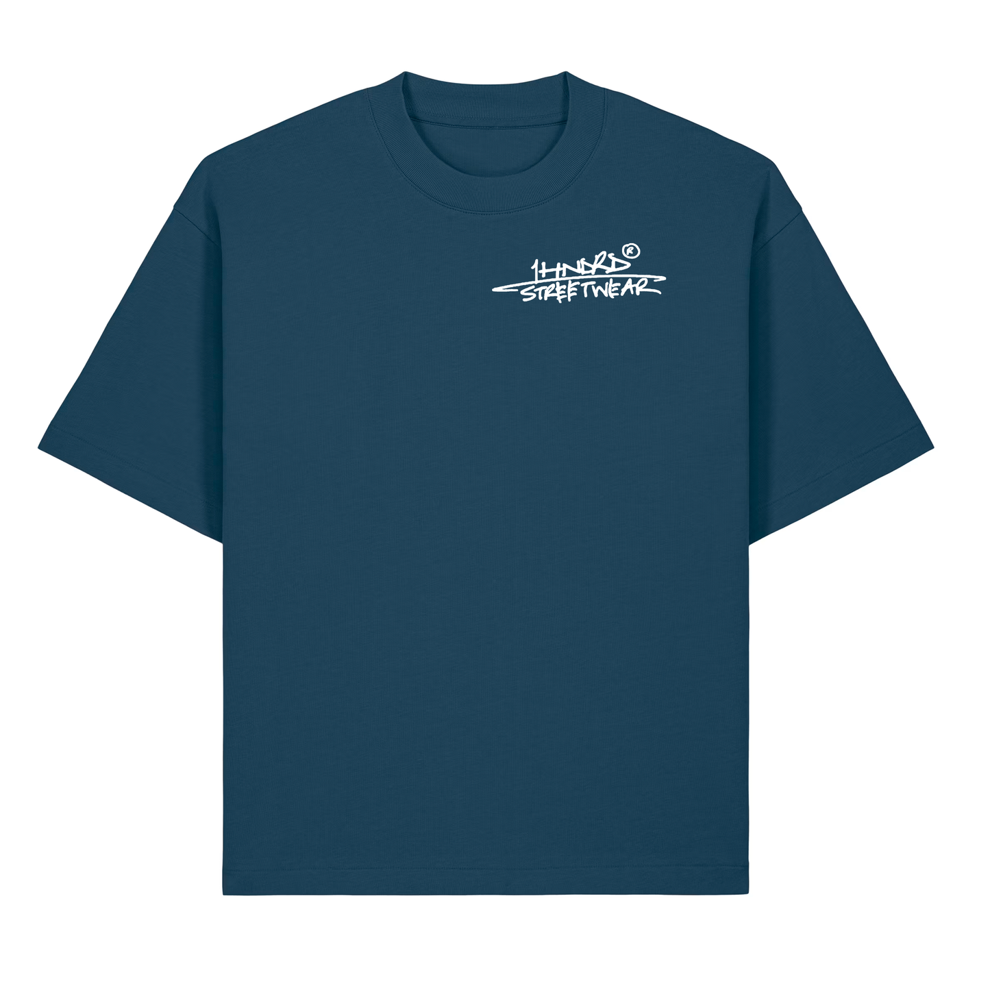 Deep Teal Diagonal Graphic